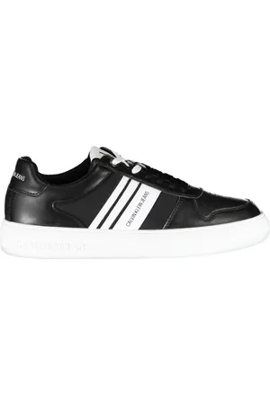 Calvin Klein Sko, Herre, Sort, 45 EU, Uld, Sort sporty snøresko til mænd