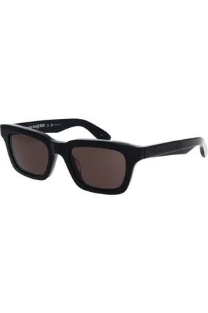 Alexander McQueen Tilbehør, unisex, Sort, 52 MM, Tyl, Vintage Rock Style Solbriller