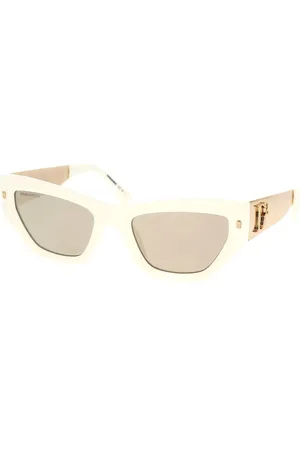Dsquared2 Tilbehør, unisex, Hvid, 53 MM, Modige Solbriller D2 0033/S
