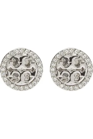 Tory Burch Tilbehør, Dame, Grå, ONE SIZE, Crystal Ørestikker