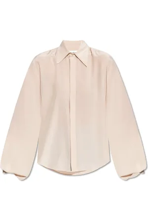 Victoria Beckham Bluser & Skjorter, Dame, Lyserød, M, Uld, Silkeskjorte