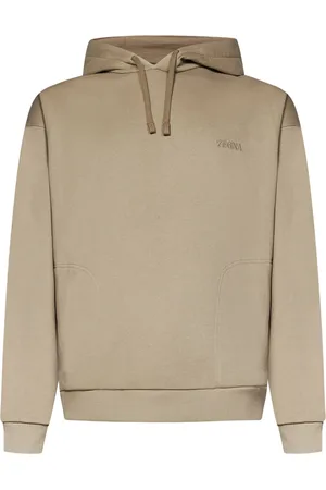 Ermenegildo Zegna Sweathshirts & Hoodies, Herre, , M, Bomuld, Hættetrøje med Zegna Logo