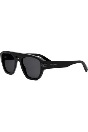 Bvlgari Tilbehør, unisex, Sort, 53 MM, Polariserede solbriller, sort stel, mørkegrå linser
