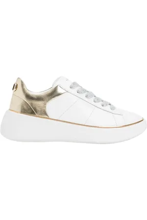 Twin-Set Sko, Dame, Hvid, 39 EU, Læder, Hvide lædersneakers til kvinder