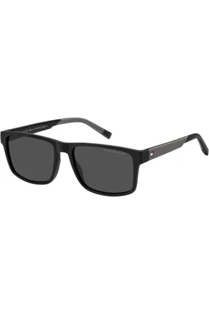 Tommy Hilfiger Tilbehør, Herre, Sort, 56 MM, Sort/Grå Solbriller TH 2142/S