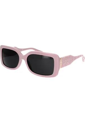 Michael Kors Tilbehør, unisex, Lyserød, 56 MM, Rektangulære solbriller Corfu Mk2165