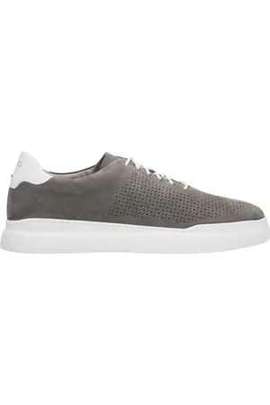 Estro Sko, Herre, Grå, 45 EU, Grå Nubuck Low-Top Sneakers til Sommeren