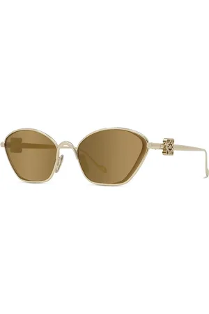 Loewe Tilbehør, unisex, Gul, 57 MM, Cat-eye solbriller med Anagram Logo