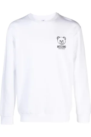 Moschino Sweathshirts & Hoodies, Herre, Hvid, XL, Uld, Hvid Sweater 1V1A170144220001
