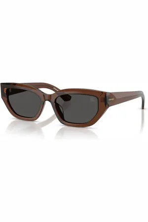 Burberry Tilbehør, unisex, Brun, 54 MM, Cat-Eye solbriller i brun og grå