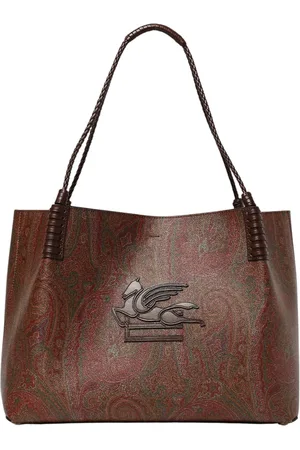 Etro Taske, Dame, Brun, ONE SIZE, Uld, Libra Arnica Skuldertaske til shopping