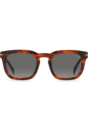 DB EYEWEAR BY DAVID BECKHAM Tilbehør, unisex, Brun, 50 MM, Tyl, Vintage Style Solbriller Db7076/S EX4