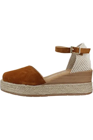 Pitillos Sko, Dame, Brun, 40 EU, Suede, Valenciana Suede Wedges