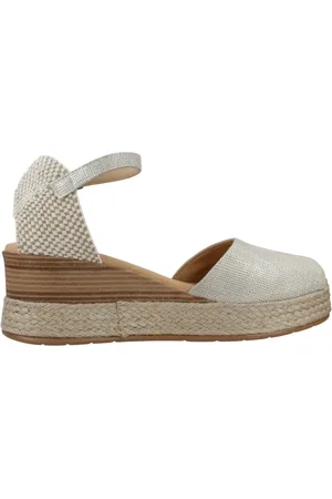 Pitillos Sko, Dame, Hvid, 38 EU, Valenciana Wedges i Stof