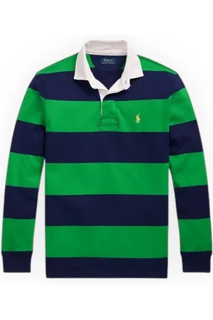 Ralph Lauren Top, Herre, Flerfarvet, M, Strikket Polo Rugby Skjorte