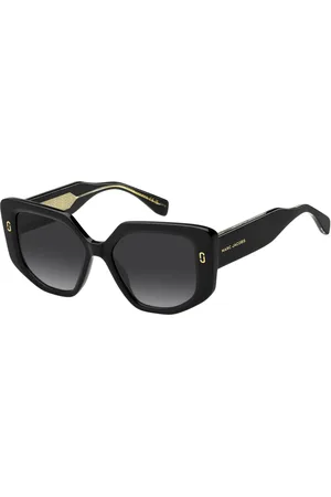 Marc Jacobs Tilbehør, Dame, Sort, 52 MM, Uld, Stilfulde solbriller med sorte rammer