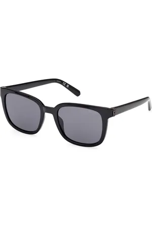 Guess Tilbehør, unisex, Sort, 53 MM, Firkantede solbriller Elegant Stil Sort