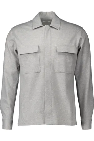 Gentiluomo Jakke, Herre, Grå, 2XL, Lys Grå Overshirt S2041-616