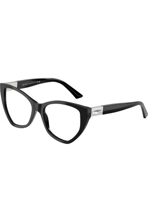 Jimmy Choo Tilbehør, Dame, Sort, 53 MM, Uld, Stilfulde Briller i Sort Farve