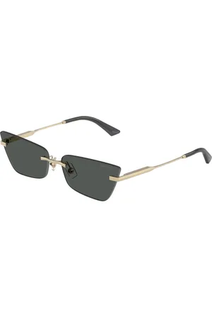 Jimmy Choo Tilbehør, Dame, Gul, 60 MM, Uld, Stilfulde solbriller i sort