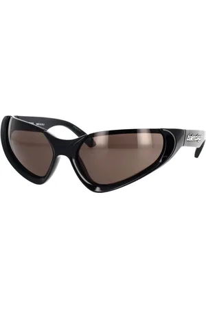 Balenciaga Tilbehør, unisex, Sort, 64 MM, Rektangulære solbriller Bb0202S 001