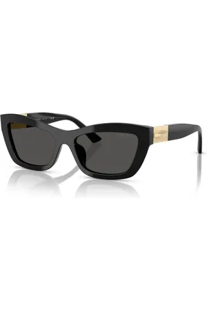 Jimmy Choo Tilbehør, Dame, Sort, 54 MM, Cat-Eye solbriller, mørkegrå linser