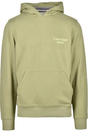Calvin Klein Sweathshirts & Hoodies, Herre, Grøn, 2XL, Bomuld, Sweatshirts & Hoodies