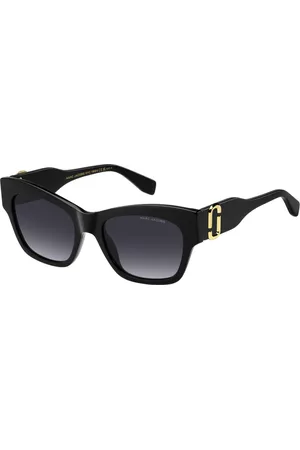 Marc Jacobs Tilbehør, Dame, Sort, 54 MM, Uld, Stilfulde solbriller med sorte rammer