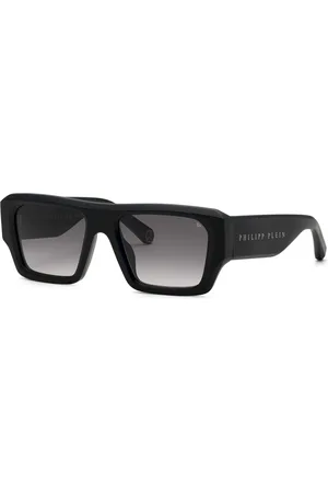 Philipp Plein Tilbehør, unisex, Sort, 55 MM, Starlight Solbriller Sort Grå Gradient Linser