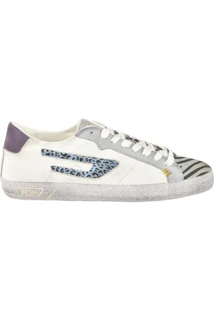 Diesel Sko, Dame, Grå, 40 EU, Læder, Sneakers