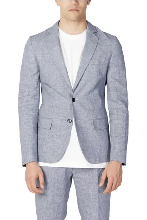 Antony Morato Jakke, Herre, Blå, 3XL, Uld, Blå Marl Blazer til Mænd