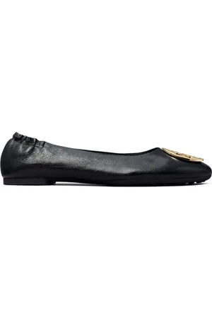 Tory Burch Sko, Dame, Sort, 38 EU, Læder, Sorte Ballet Ballerinaer til Kvinder