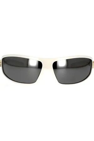 Chiara Ferragni Tilbehør, Dame, Hvid, ONE SIZE, Moon Eye Solbriller Farverige Sporty Sjov
