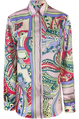 Liu Jo Bluser & Skjorter, Dame, Flerfarvet, S, Polyester, MultiColour Langærmet skjorte med metal bogstaver