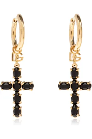 Dolce & Gabbana Tilbehør, Dame, Gul, ONE SIZE, Uld, Øreringe med charms