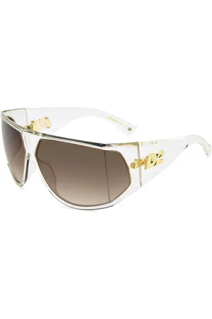 Dsquared2 Tilbehør, unisex, Hvid, ONE SIZE, Sporty Wraparound Solbriller