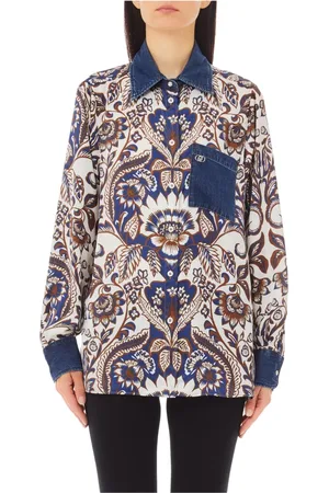 Liu Jo Bluser & Skjorter, Dame, Flerfarvet, S, Satin, Satinskjorte til elegant look