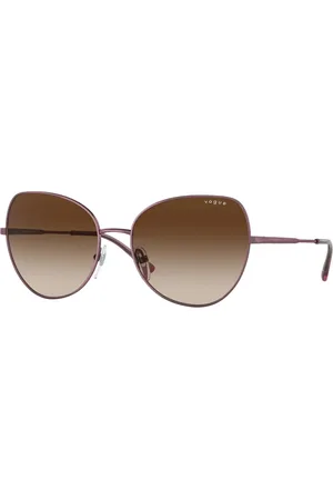 vogue Tilbehør, Dame, Lilla, 56 MM, Uld, Butterfly Form Solbriller Stilfuld og Elegant