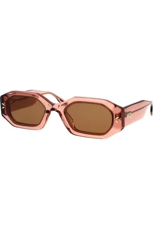 Alexander McQueen Tilbehør, unisex, Lyserød, 53 MM, Uld, Urban Trendy Solbriller Flash Hyperlilac