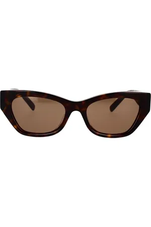 Givenchy Tilbehør, Dame, Brun, 55 MM, Statement solbriller med skulpturelle former