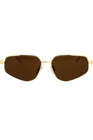 Givenchy Tilbehør, Dame, Gul, 57 MM, Uld, Stilfulde solbriller med gul ramme