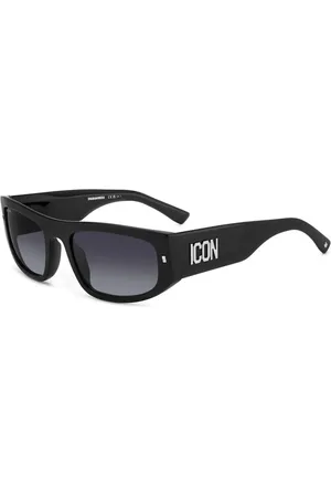 Dsquared2 Tilbehør, unisex, Sort, 57 MM, Ikoniske solbriller med bystil