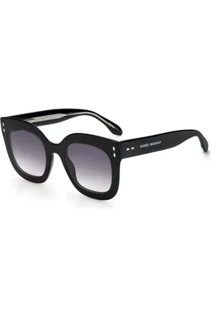 Isabel Marant Tilbehør, unisex, Sort, 52 MM, Firkantede solbriller Sorte Gradientlinser