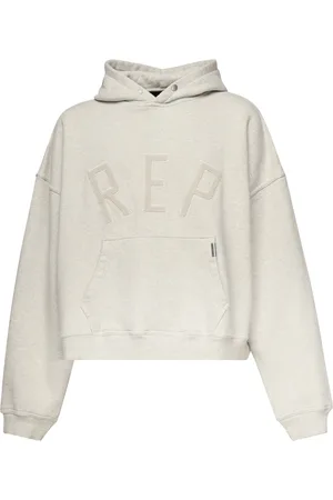 Represent Sweathshirts & Hoodies, Herre, Hvid, S, Bomuld, Broderet Logo Oversized Bomuldssweater