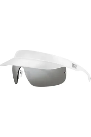 Dsquared2 Tilbehør, unisex, Hvid, ONE SIZE, Rimless solbriller med sølv spejllinser