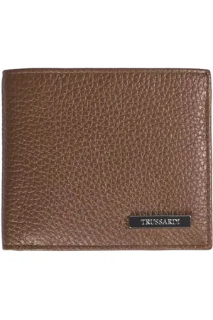 Trussardi Tilbehør, Herre, Brun, ONE SIZE, Læder, Luksus Læder Herre Pung Brun