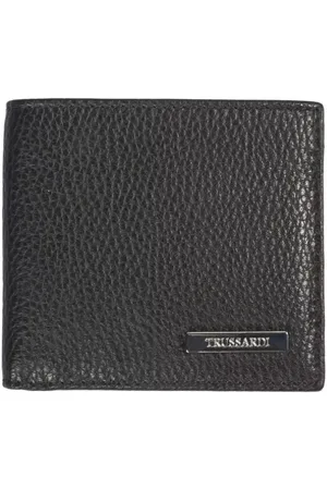 Trussardi Tilbehør, Herre, Sort, ONE SIZE, Læder, Elegant præget læder herre pung