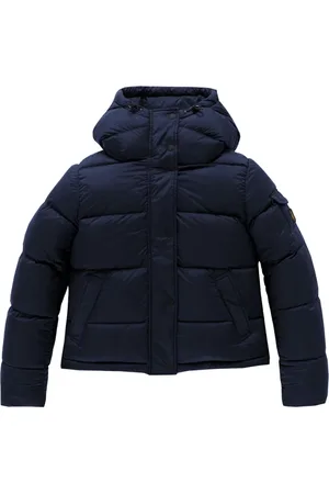 RefrigiWear Jakke, Dame, Blå, S, Uld, Blå Dunjakke med Hætte