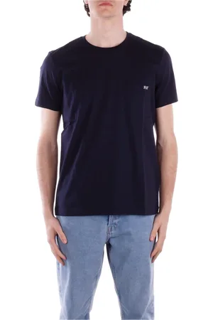 FAY Top, Herre, Blå, L, Bomuld, Logo Side Pocket Tee