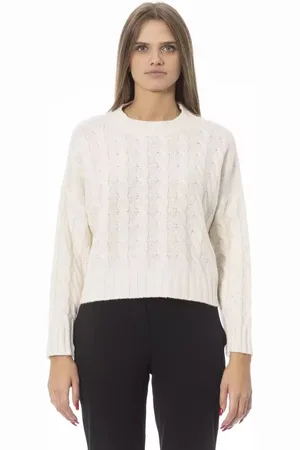 BALDININI Strik, Dame, , M, Uld, Hyggelig Striktrøje med Monogramdetaljer